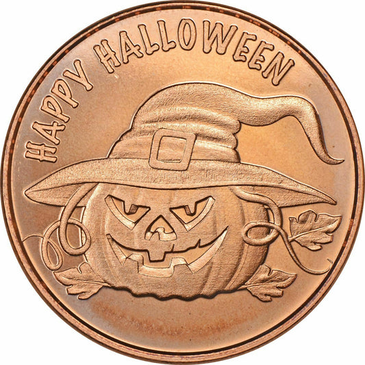 1 oz Copper Round - Halloween