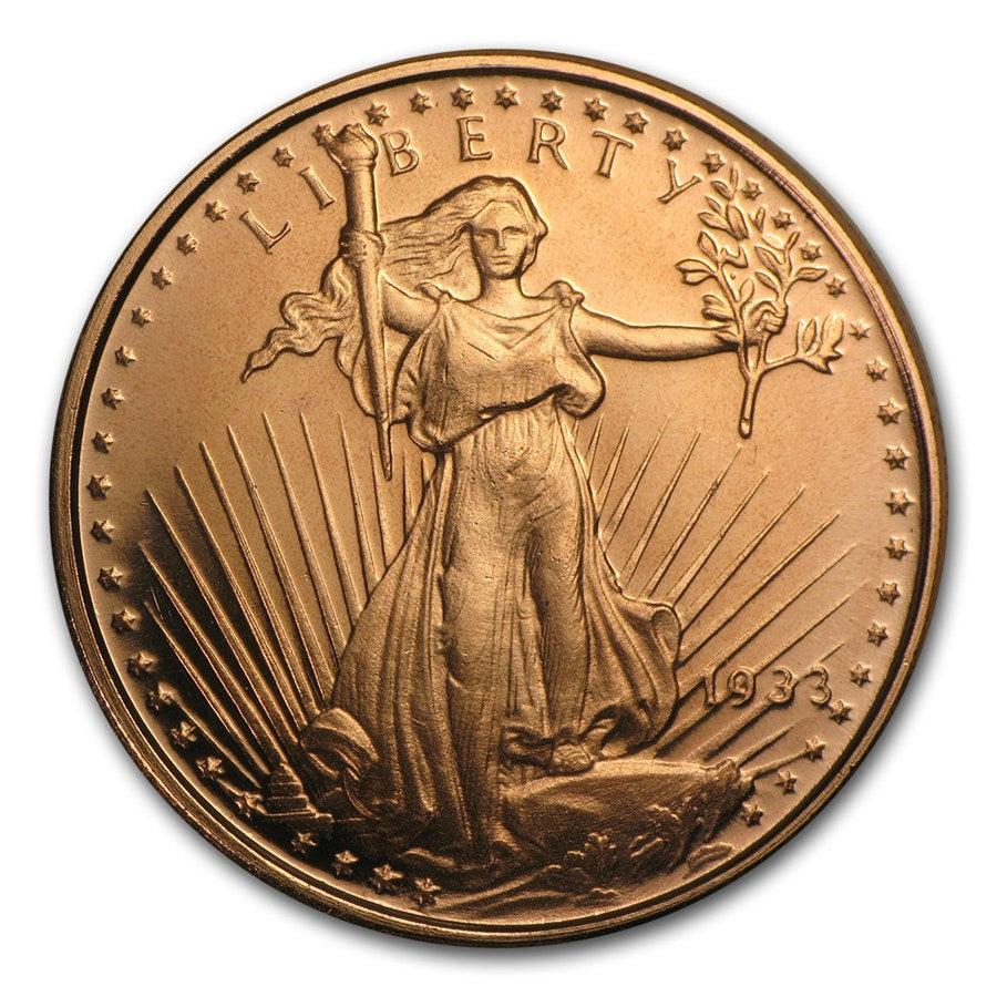 1 oz Copper Round - Saint Gaudens