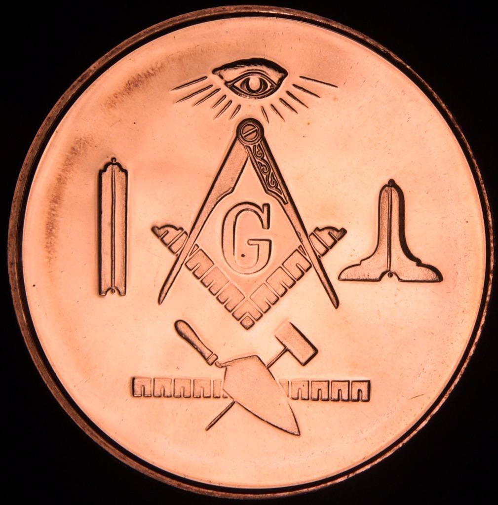 1 oz Copper Round - Mason