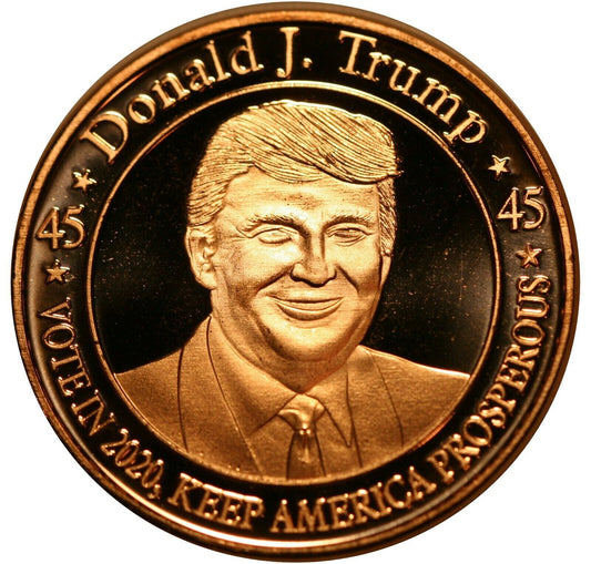 1 oz Copper Round - Trump Vote in 2020