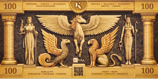 100mg Kinesis Ma’at .999 24k Gold Bill Kinesis