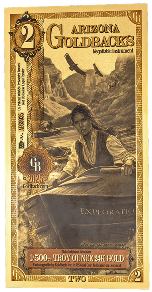 Arizona Alpha 2 Goldback 1/500th ozt per order ships after 11/18/25