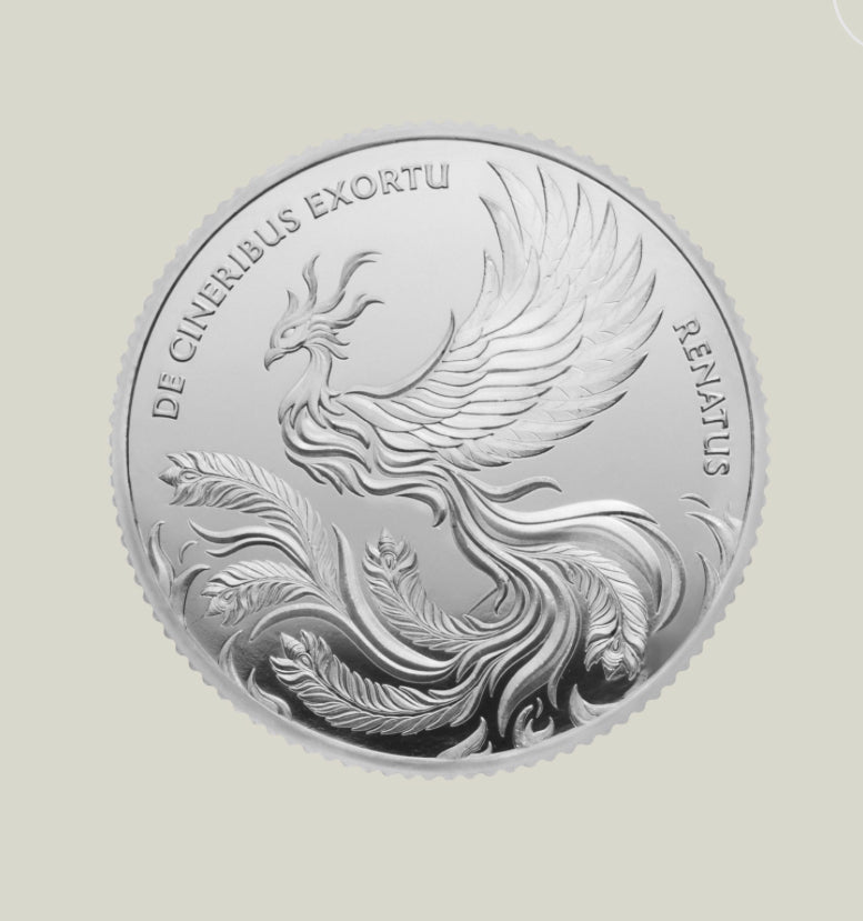 1oz Kinesis Phoenix .999 silver round