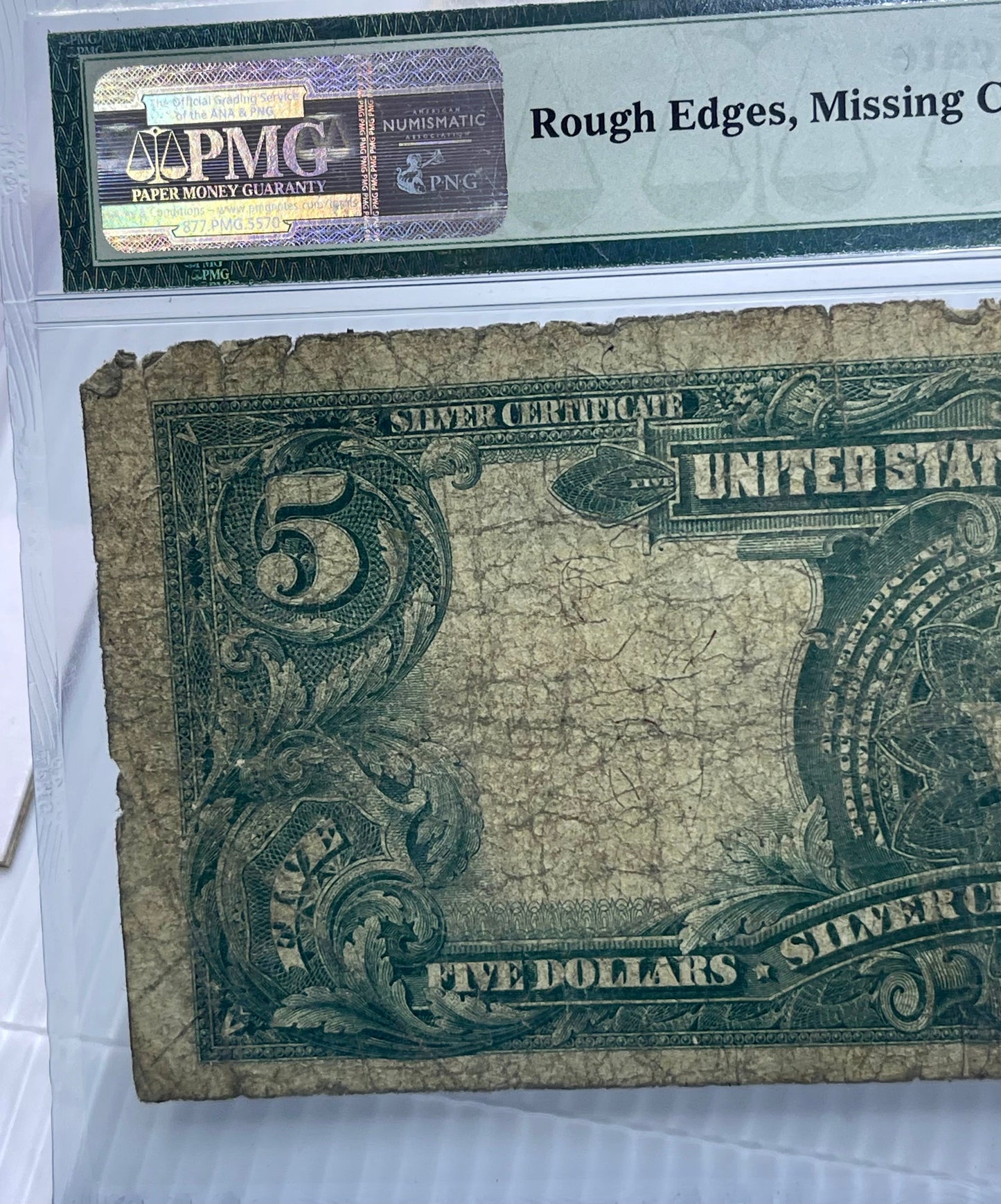 1899 $5 Silver Certificate Chief PMG 8 NET Fr271 Lyons Roberts