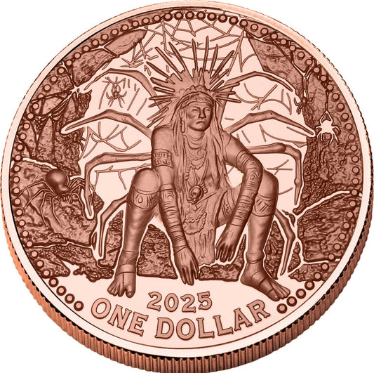 2025 Mesa Grande Sovereign Nation Iktómi Dreamcatcher 5 oz Copper Dollar