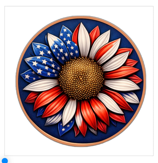 Preorder Freedom Flower Colorized 5 oz Copper Round