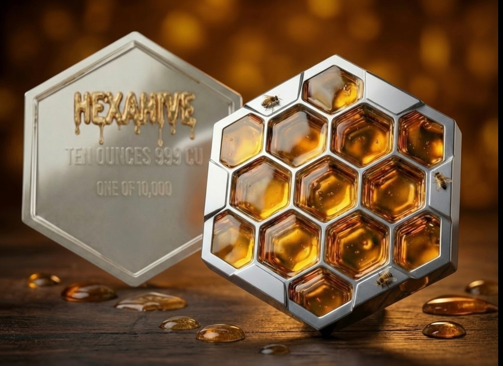 Pre sale HEXAHIVE - 10oz .999 High Relief Copper Coin 2026 ships mid-June K2BX