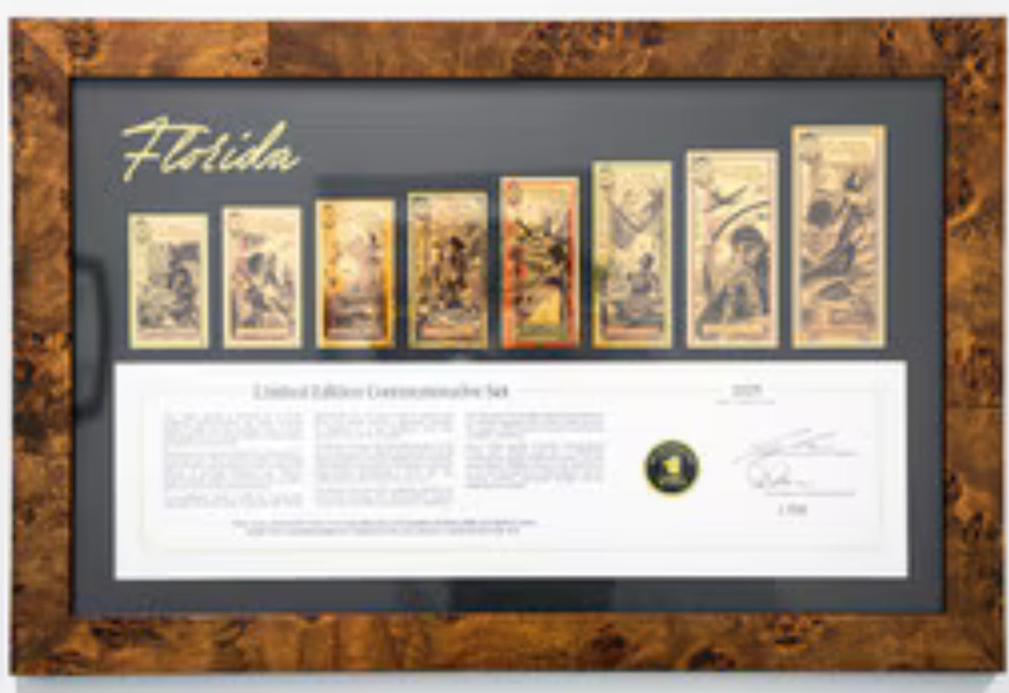 Pre-order FLORIDA GOLDBACK 
COMMEMORATIVE FRAME