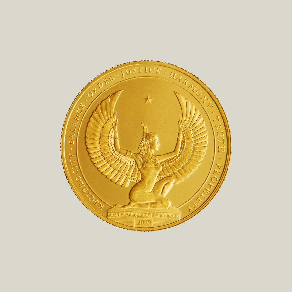 1 oz Kinesis Ma’at Gold Round – .9999 Fine Gold