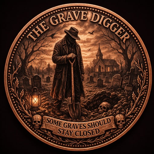 1 oz Copper Round - Grave Digger