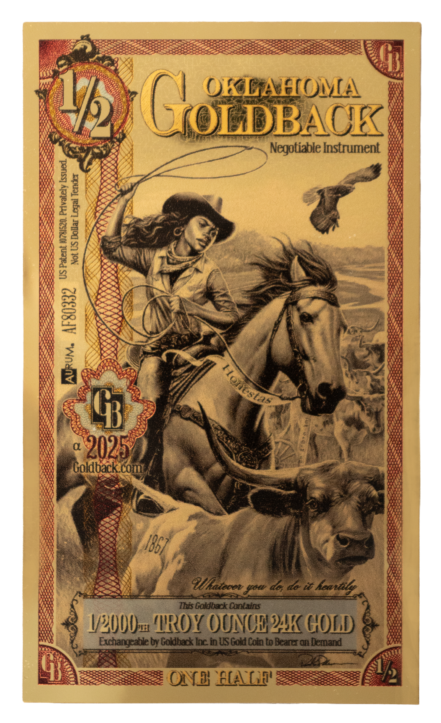 ½ Oklahoma Goldback