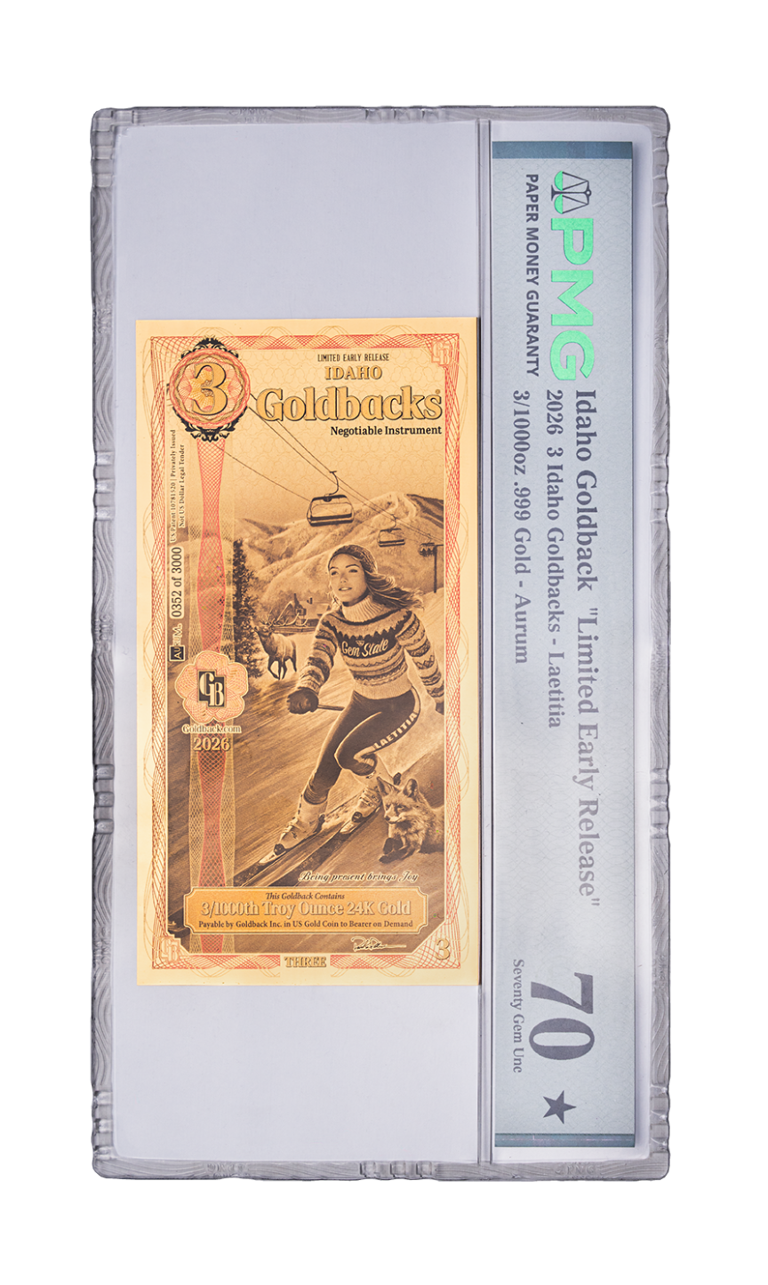 2026 Idaho Limited Early Release 3 Goldback – PMG 70★