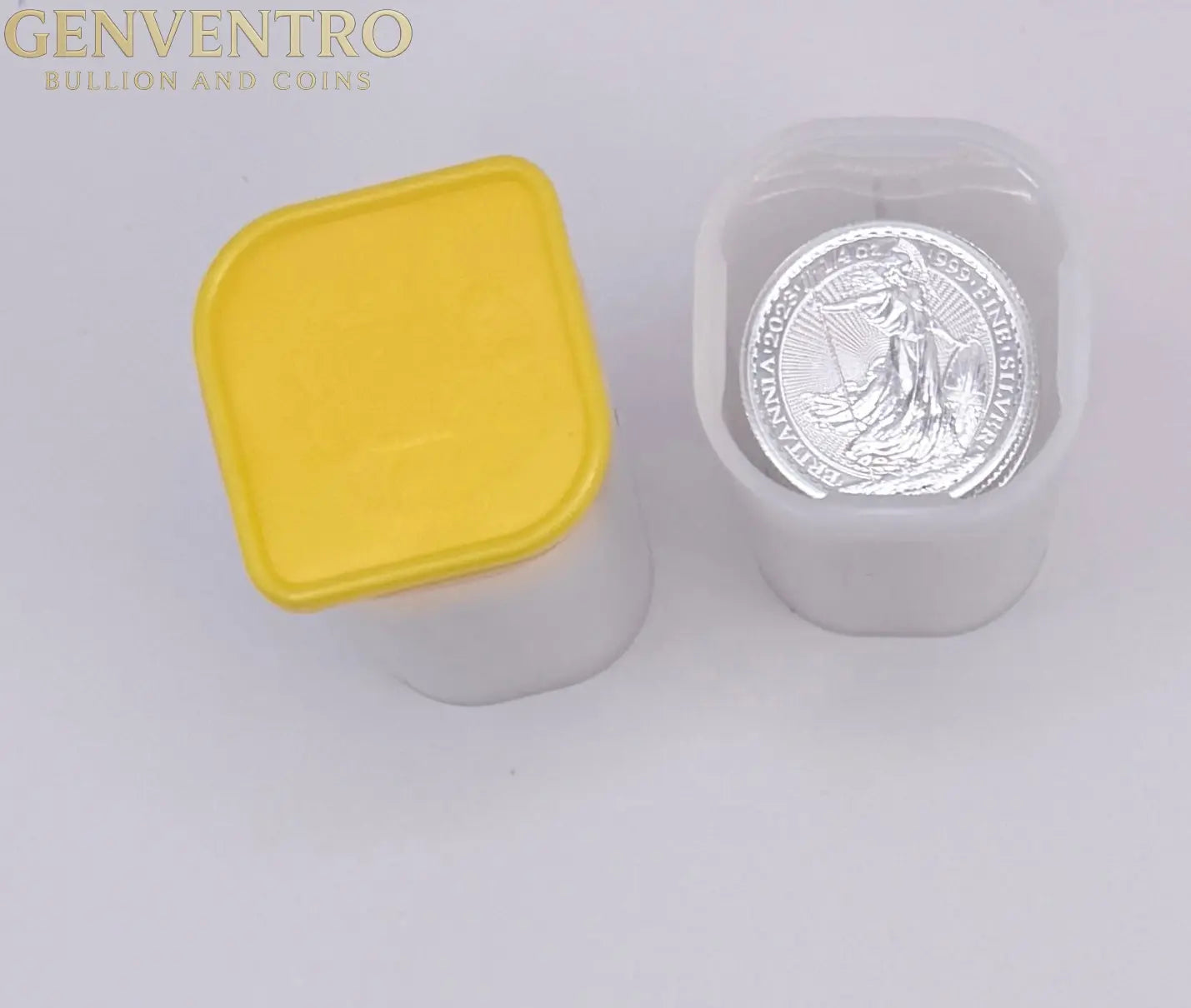 1/4 oz Great Britain Silver Britannia (Year Varies) - 20 Tubes 380 BU Coins