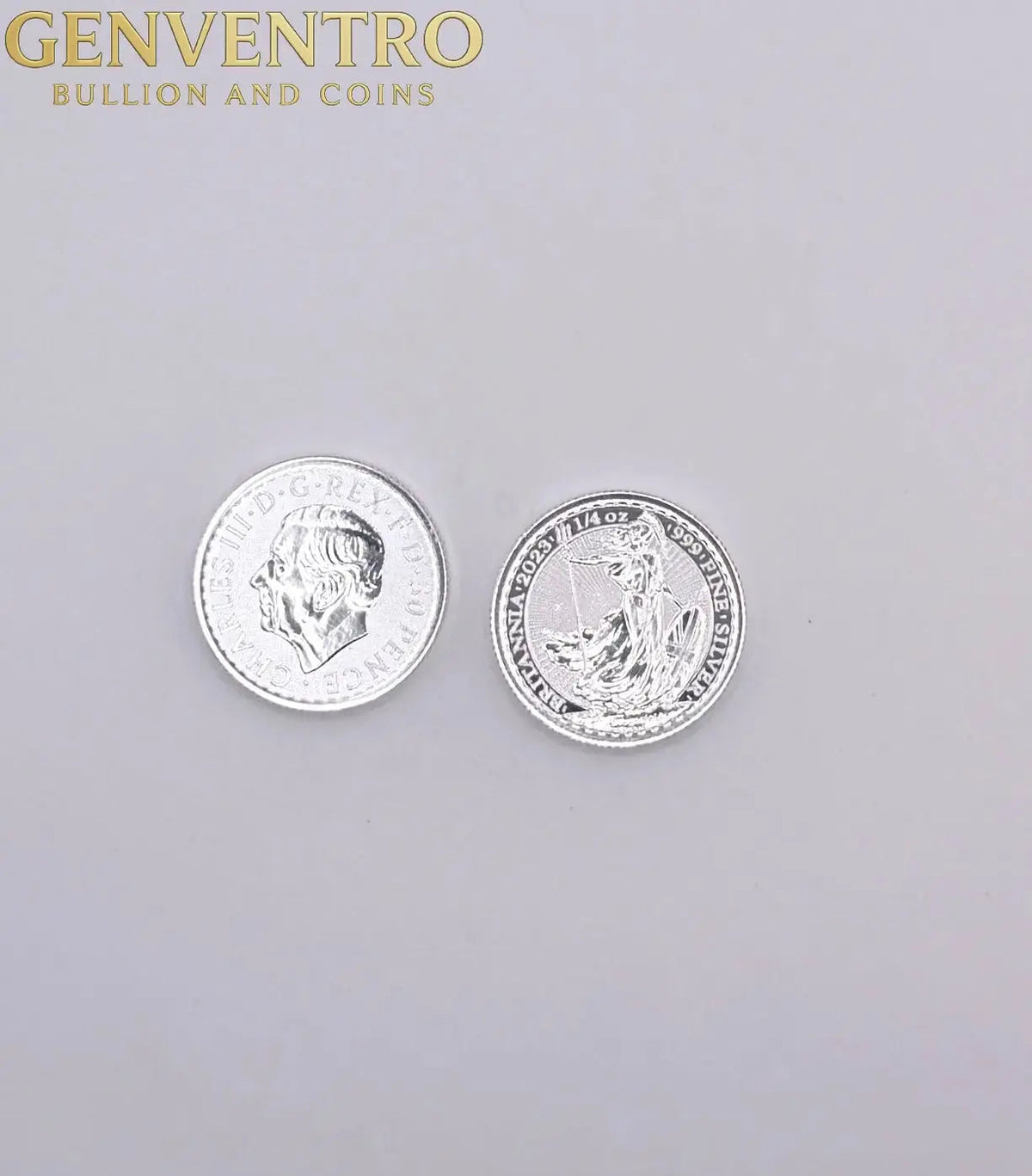 2023 1/4 oz Great Britain Silver Britannia - King Charles III - First Year Issue - BU Coin