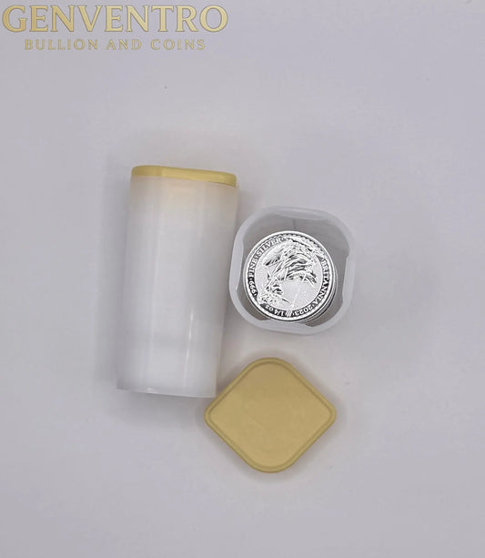 1/4 oz Great Britain Silver Britannia (Year Varies) - 20 Tubes 380 BU Coins
