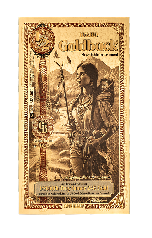 1/2 Idaho Goldback Alpha