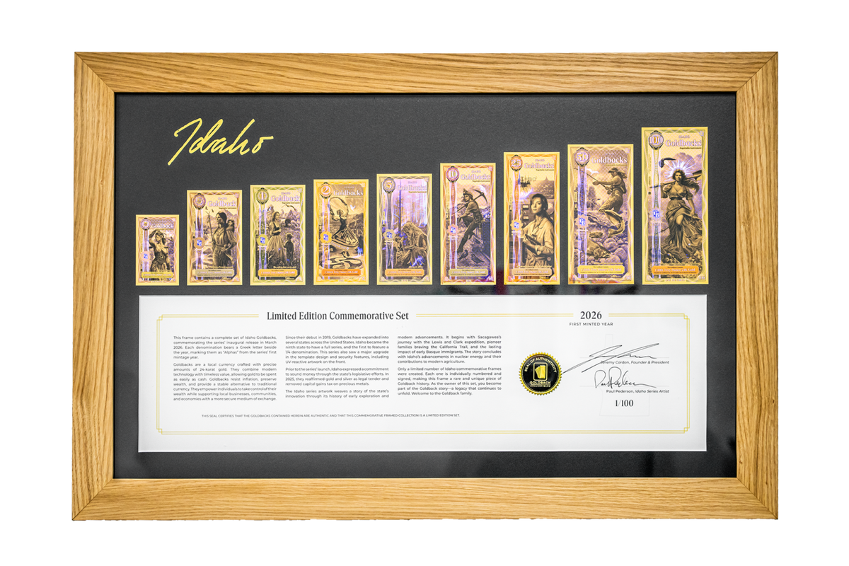 Idaho Commemorative Goldback Frame