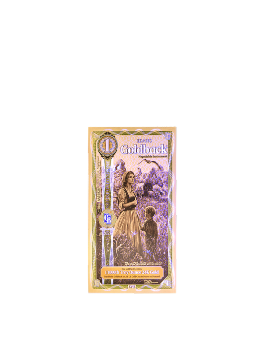 PREORDER Idaho, 2026, 1 Goldback ZXA