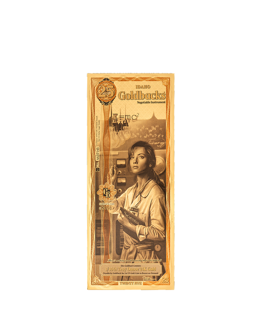 Idaho, 2026, 25 Goldbacks XXV