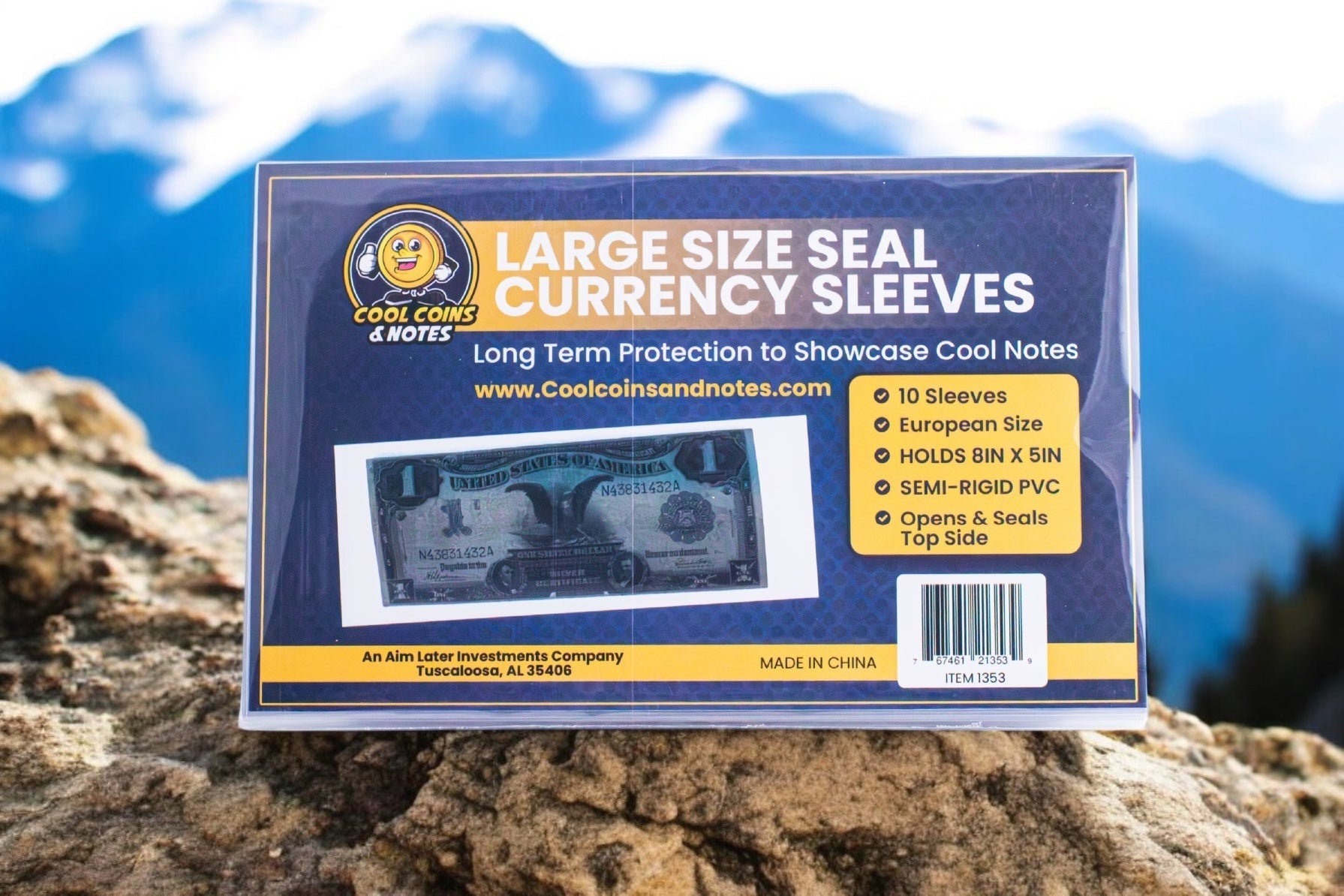 100 Banknote Currency Seal Sleeves Large European Size Currency Topload Holders Notes Cool Coins & Notes Cool Coins & Notes