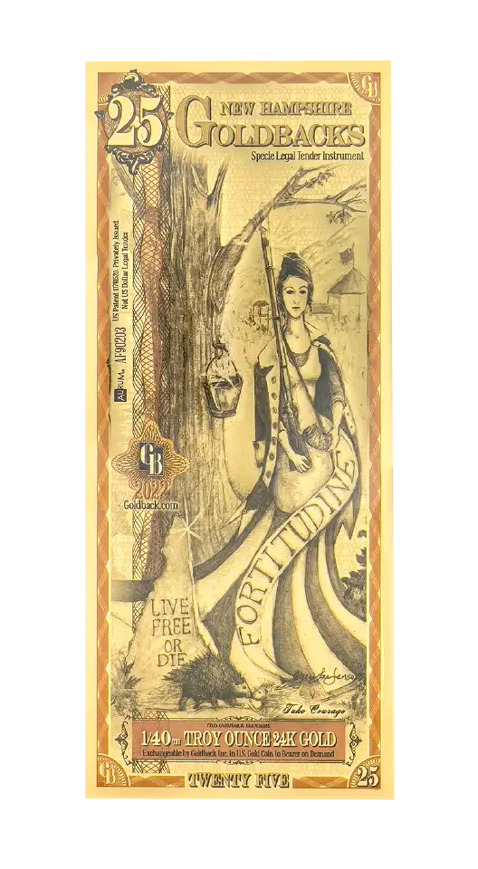 New Hampshire, 25 Goldback XXV Goldback