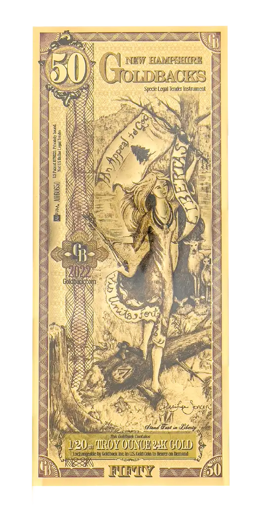 New Hampshire, 50 Goldback LQD Goldback