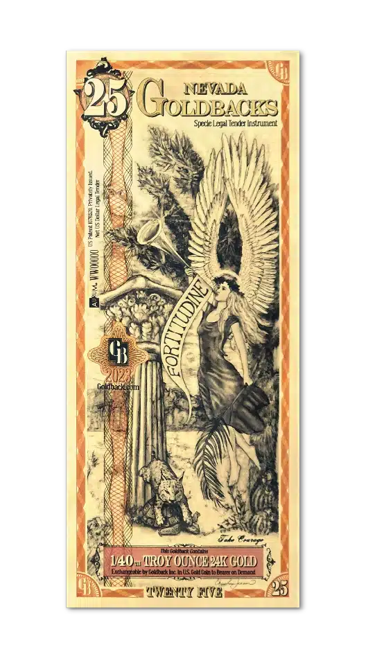 Nevada, 25 Goldbacks XXV Goldback