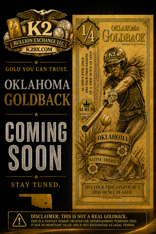 OKLAHOMA 1/4 GOLDBACK KRX