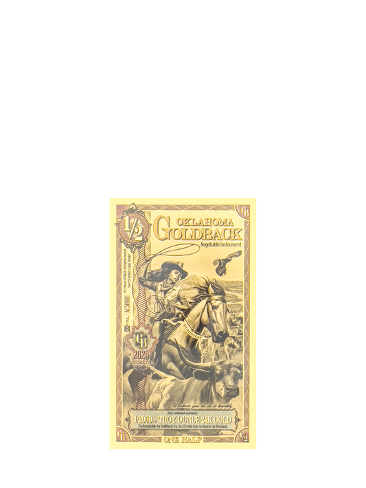 Oklahoma Alpha 1/2 Goldbacks