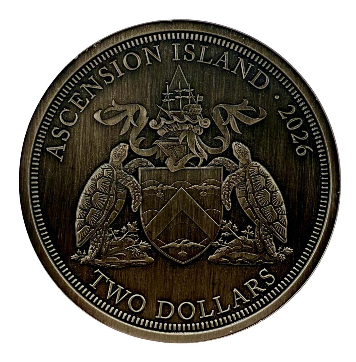 2026 Ascension Island Rogue Bison UHR Antiqued 2 oz Silver Coin
