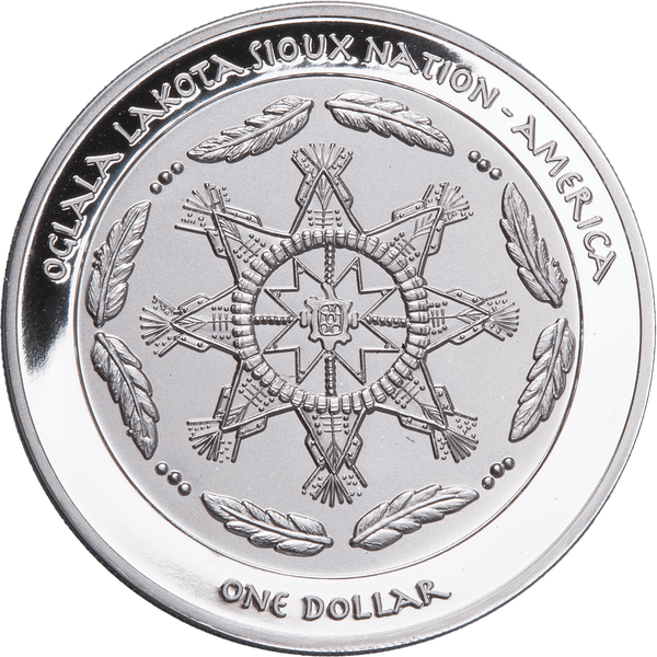 2025 Sioux Nation Great Race Proof 1 oz Silver Coin In Stock Items, Collectible Coins, Collectible Coins, National Pride (Any Country)
