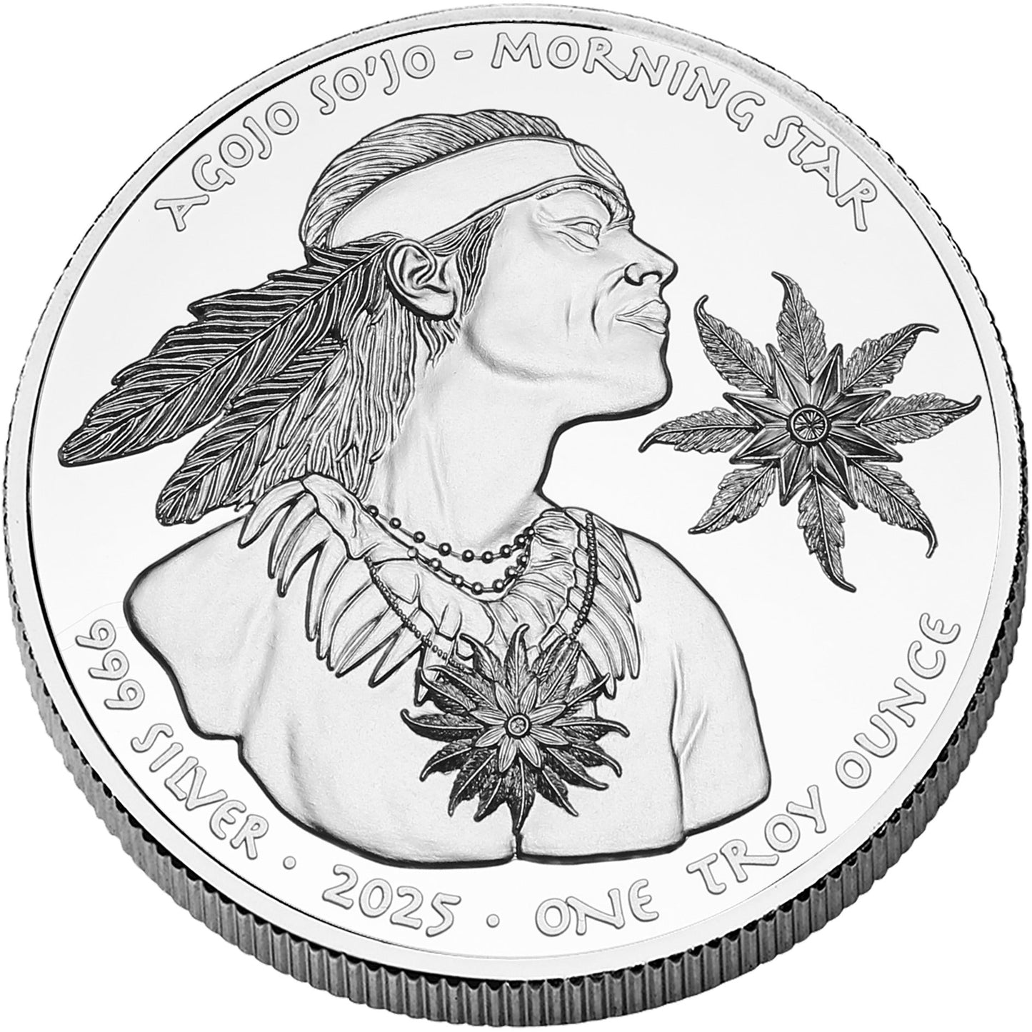 2025 Sioux Nation Morning Star Proof 1 oz Silver Coin In Stock Items, Collectible Coins, Collectible Coins, National Pride (Any Country)