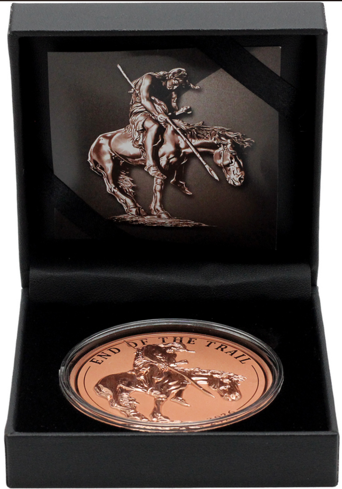 2026 Liberia End of Trail by James Earle Fraser 5 oz Copper Coin PRESALE
