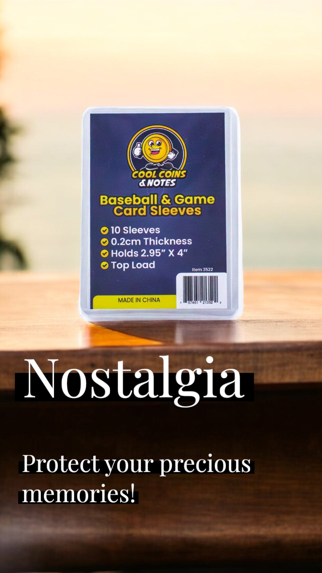 10 Clear Baseball Game Rigid Card Sleeves Topload Holders 3" X 4" Cool Coins & Cool Coins & Notes