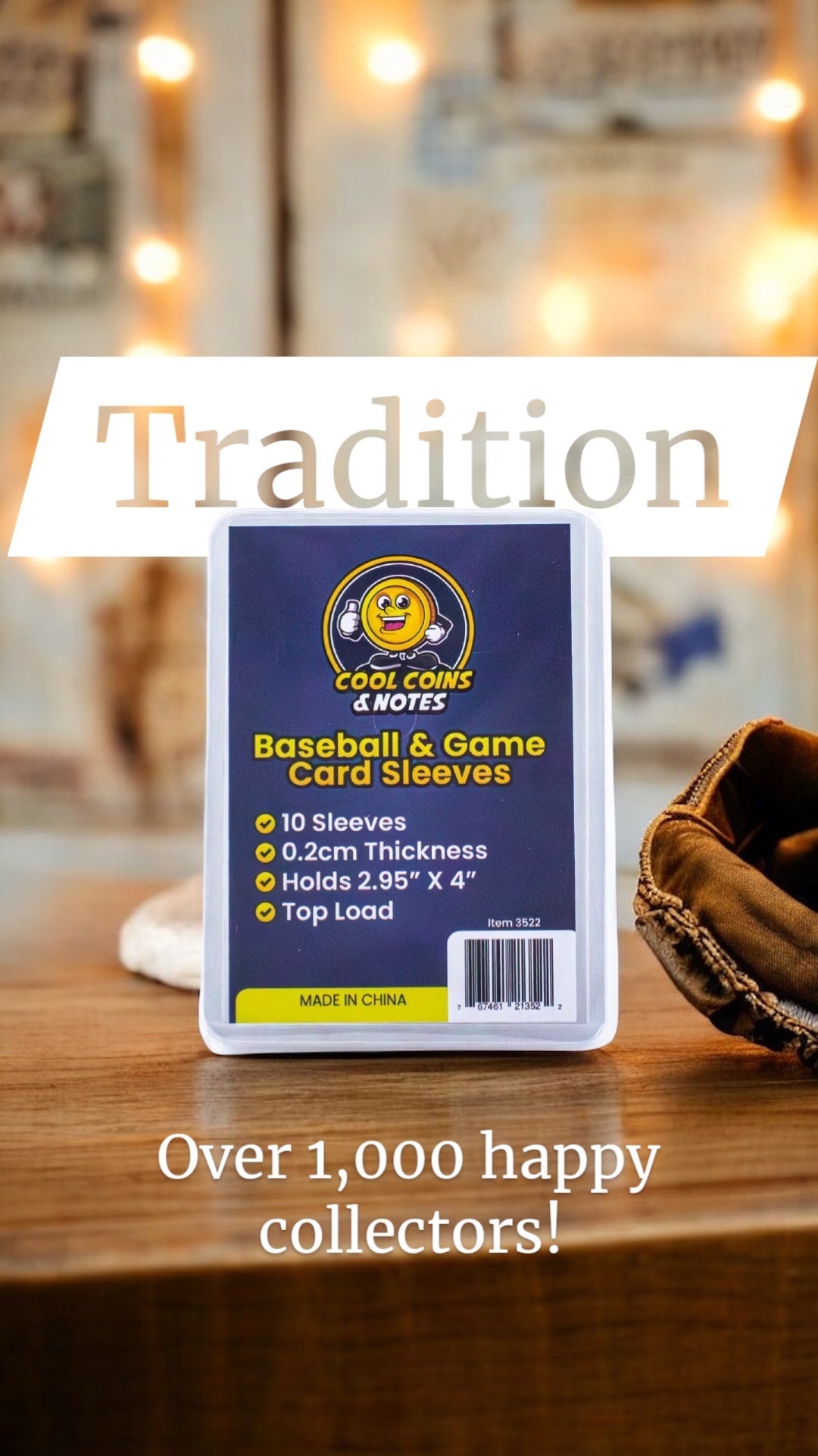 10 Clear Baseball Game Rigid Card Sleeves Topload Holders 3" X 4" Cool Coins & Cool Coins & Notes