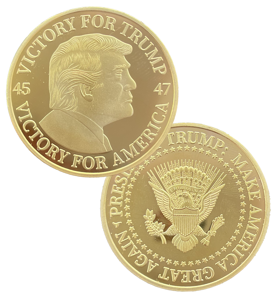 Trump 45/47 Gold Colored Coin
