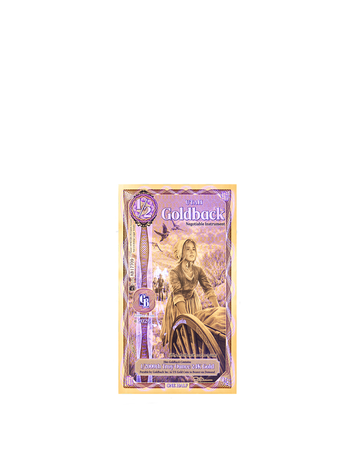 2026 Utah 1/2 Goldback Alpha | Half Goldback |K2BX