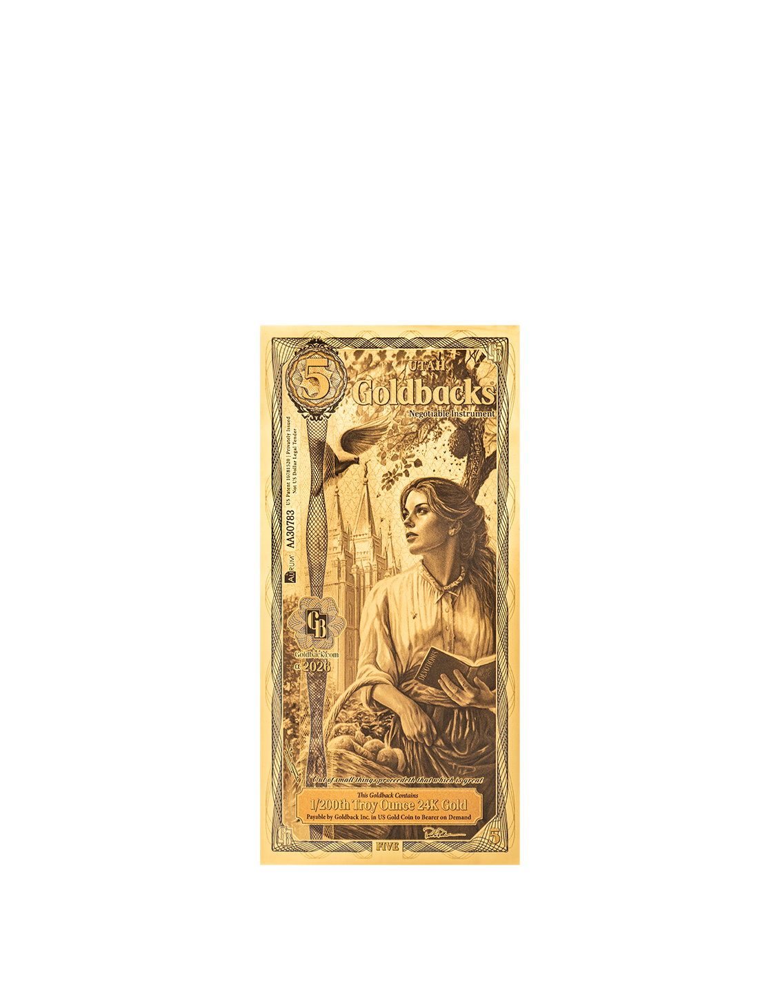 2026 Utah 5 Goldback Alpha | Five Goldback | K2BX
