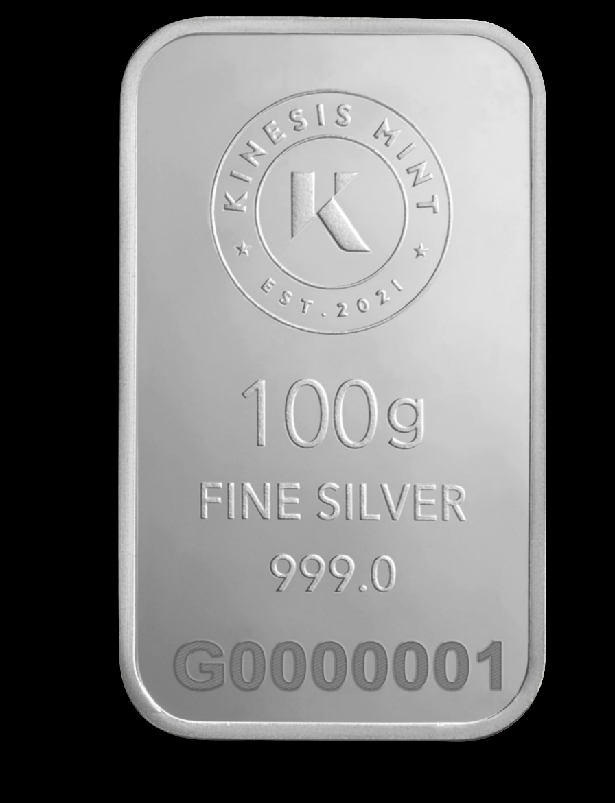 100g Kinesis Themis Silver Bar 2022