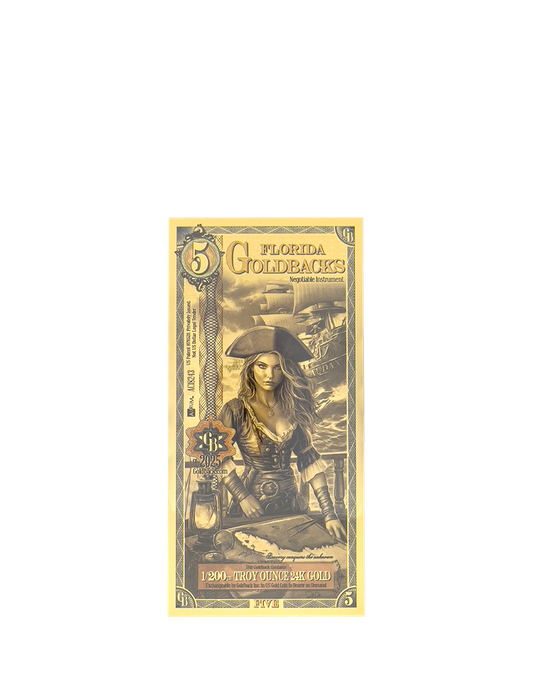 Florida 5 Goldback 1/200th ozt