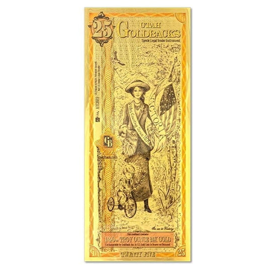 Utah, 25 Goldback XXV Goldback