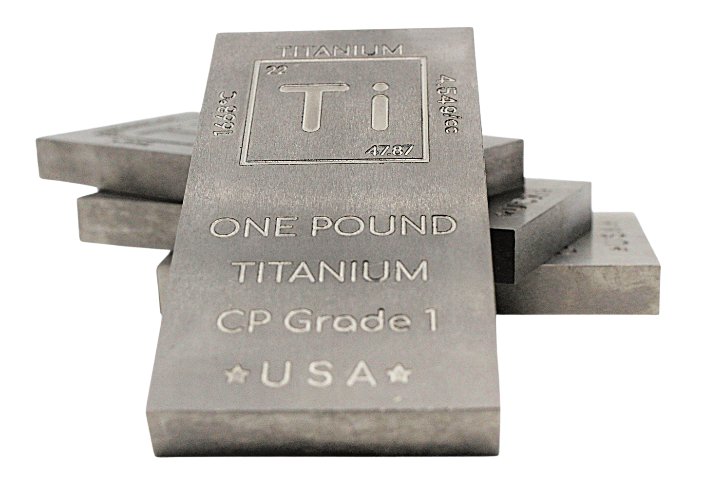 Titanium Bar - 1lb Laser Engraved .999 Pure Bar Chemistry Element Design Unique Rare Metal Gift for Teachers Students Paperweight