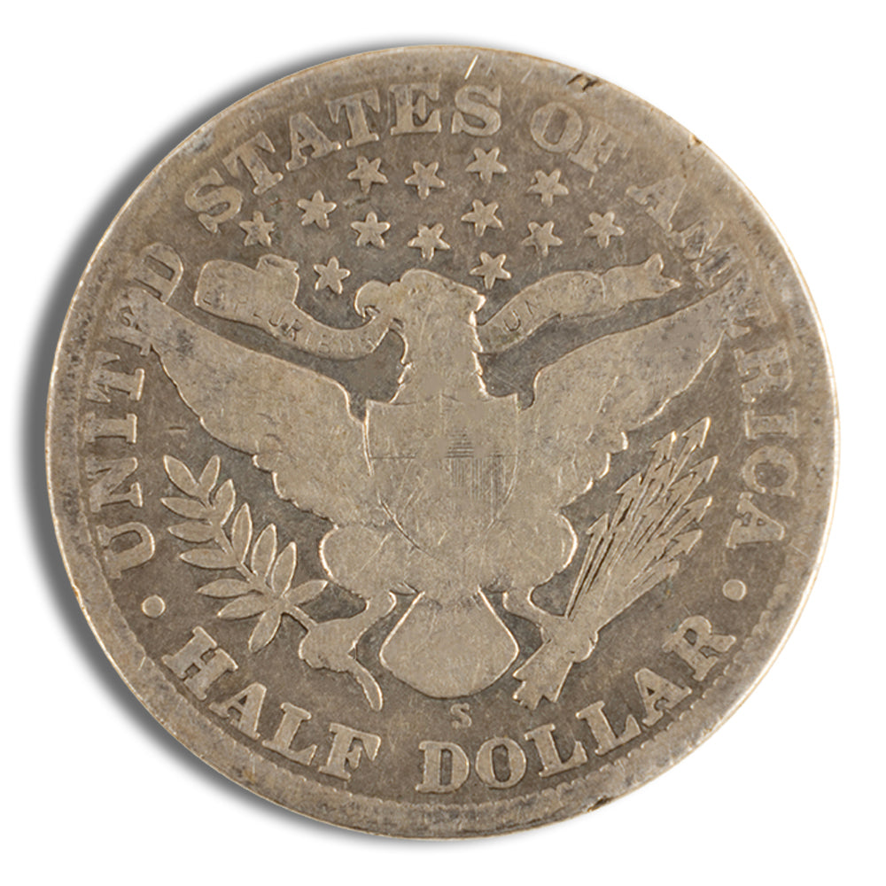 $1 FV 90% Silver Barber Half Dollars - Avg Circ