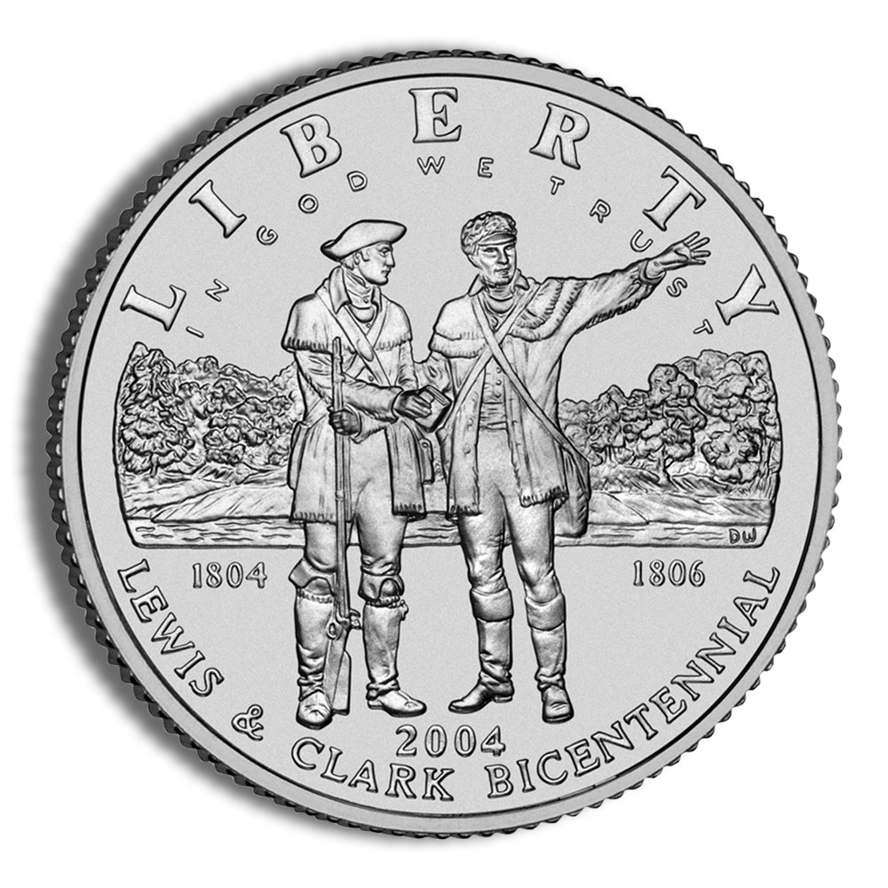 2004-P $1 Lewis &amp; Clark Silver Commem - BU