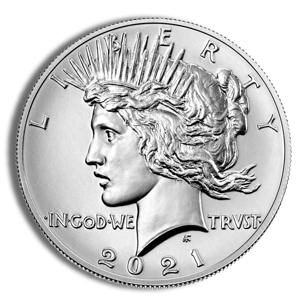 2021-P Peace Silver Dollar w/Box &amp; COA