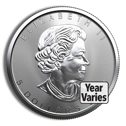 1 oz Canadian Silver Maple Leaf - Sealed Box (Year Varies)