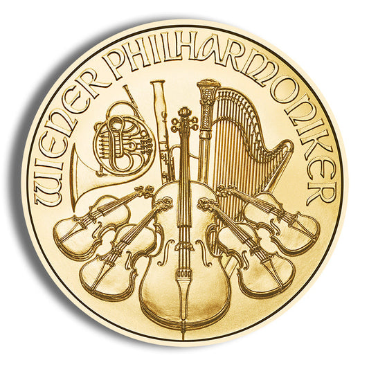 1 oz Austrian Philharmonic Gold Coin (Year Varies)