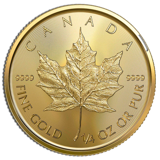 1/4 oz Gold Maple Leaf - Sealed (Year Varies)