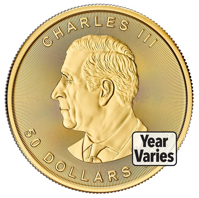 1 oz .9999 Gold Maple Leaf (Year Varies)