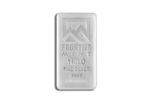 1 Kilo Silver Bar - Frontier Mint (Frosted)